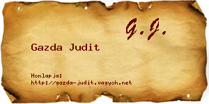 Gazda Judit névjegykártya